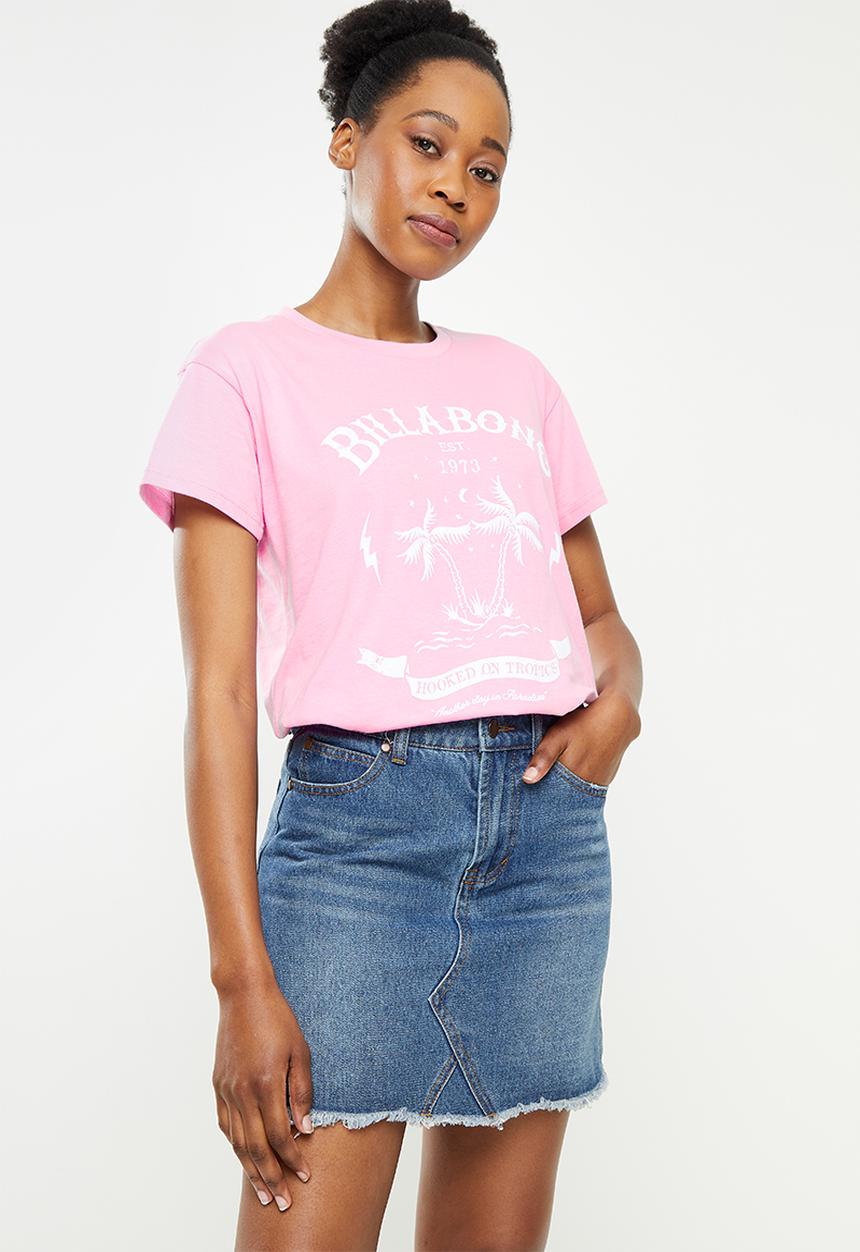 Billabong  - Whiskey skies short sleeve tee - pink lavender