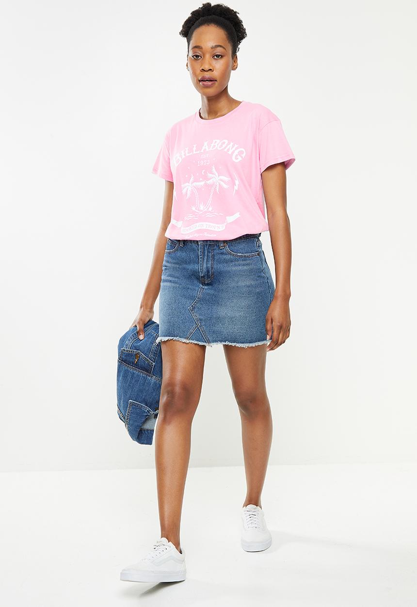 Billabong  - Whiskey skies short sleeve tee - pink lavender