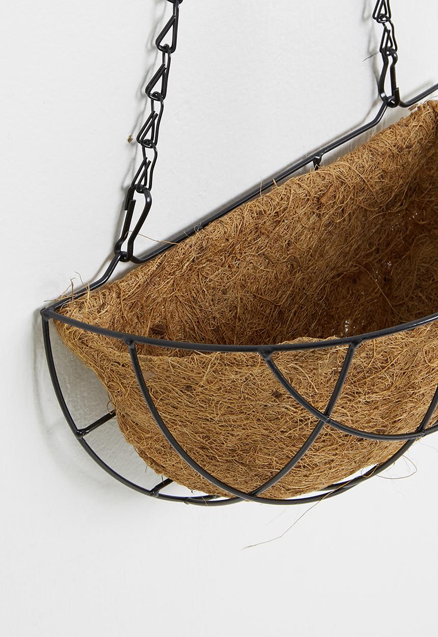 H&S - Hanging Planter - black & brown
