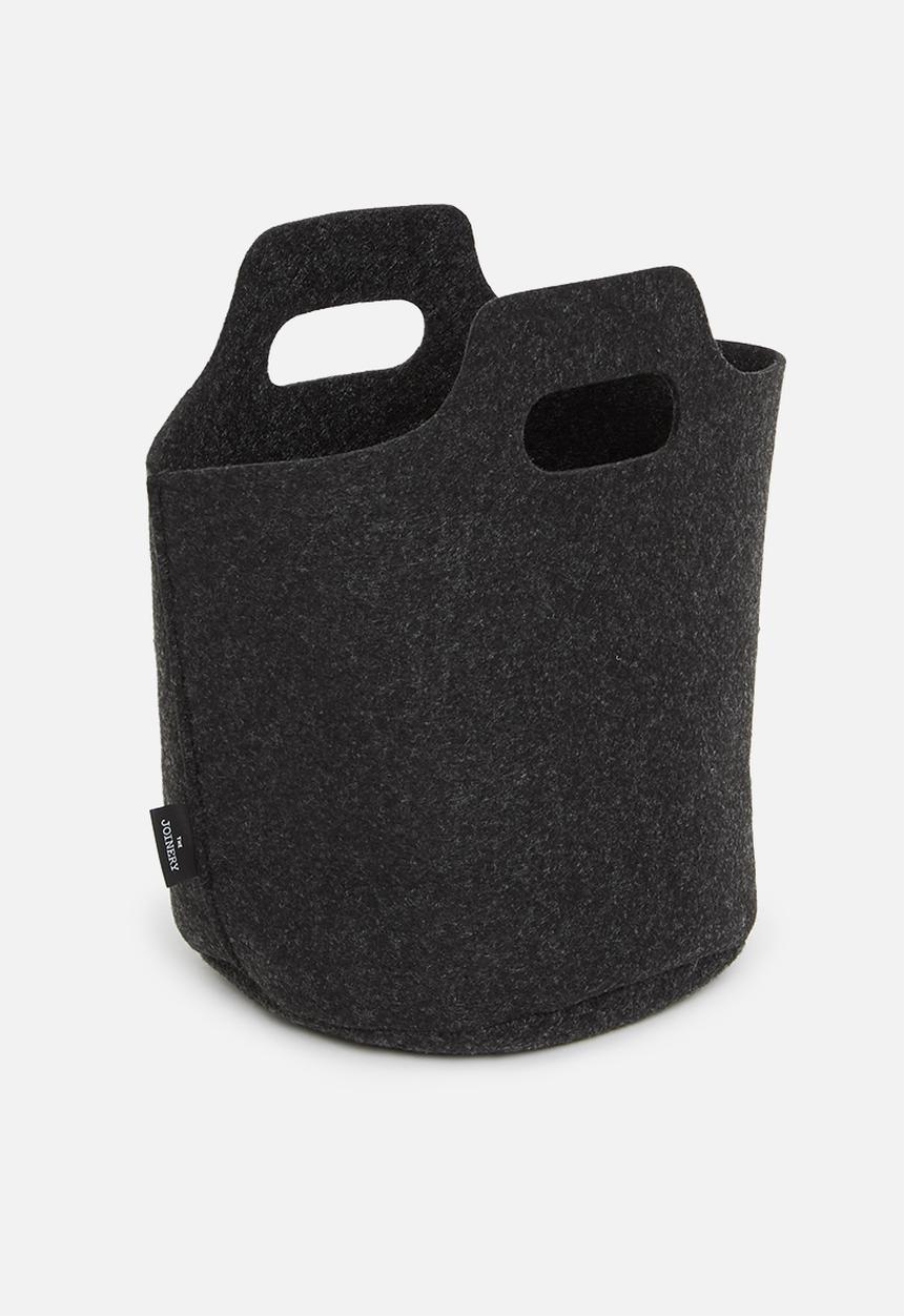 The Joinery - Planter storage basket - charcoal felt