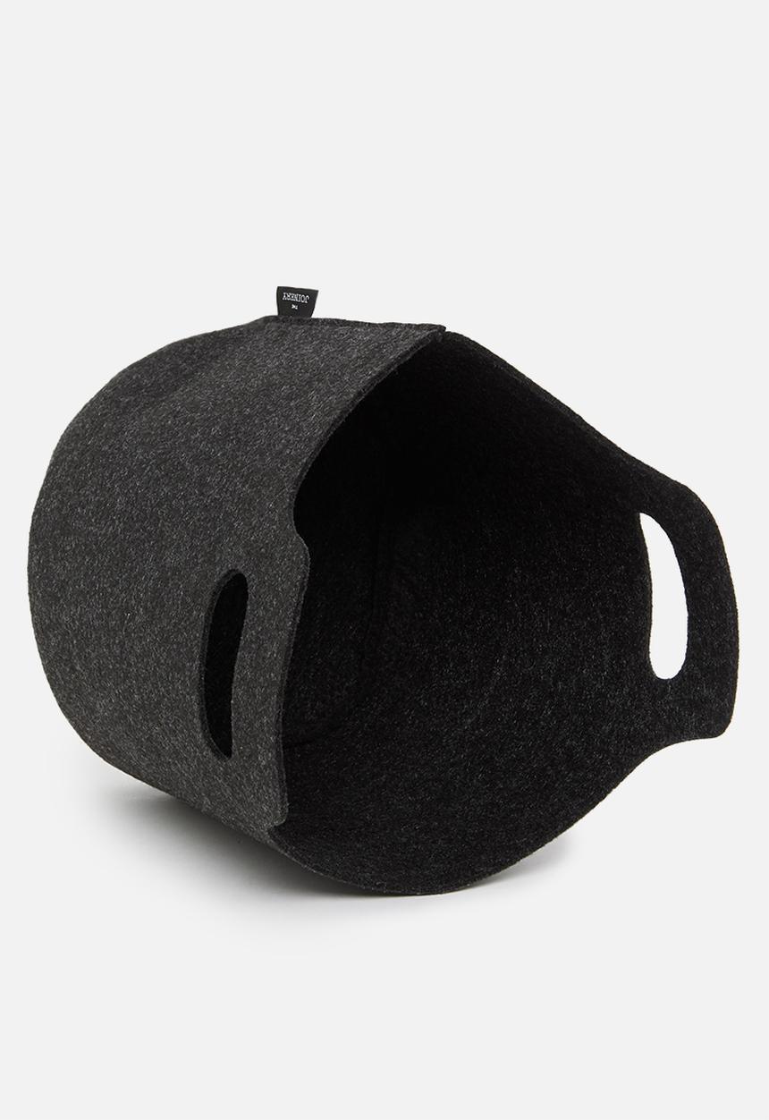 The Joinery - Planter storage basket - charcoal felt