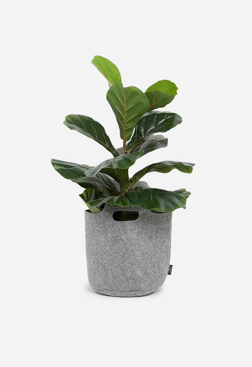 The Joinery - Planter storage basket - grey felt