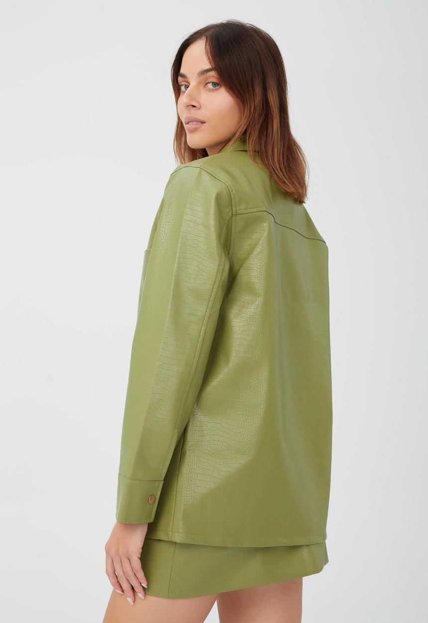 Cotton On - Pu shirt - green