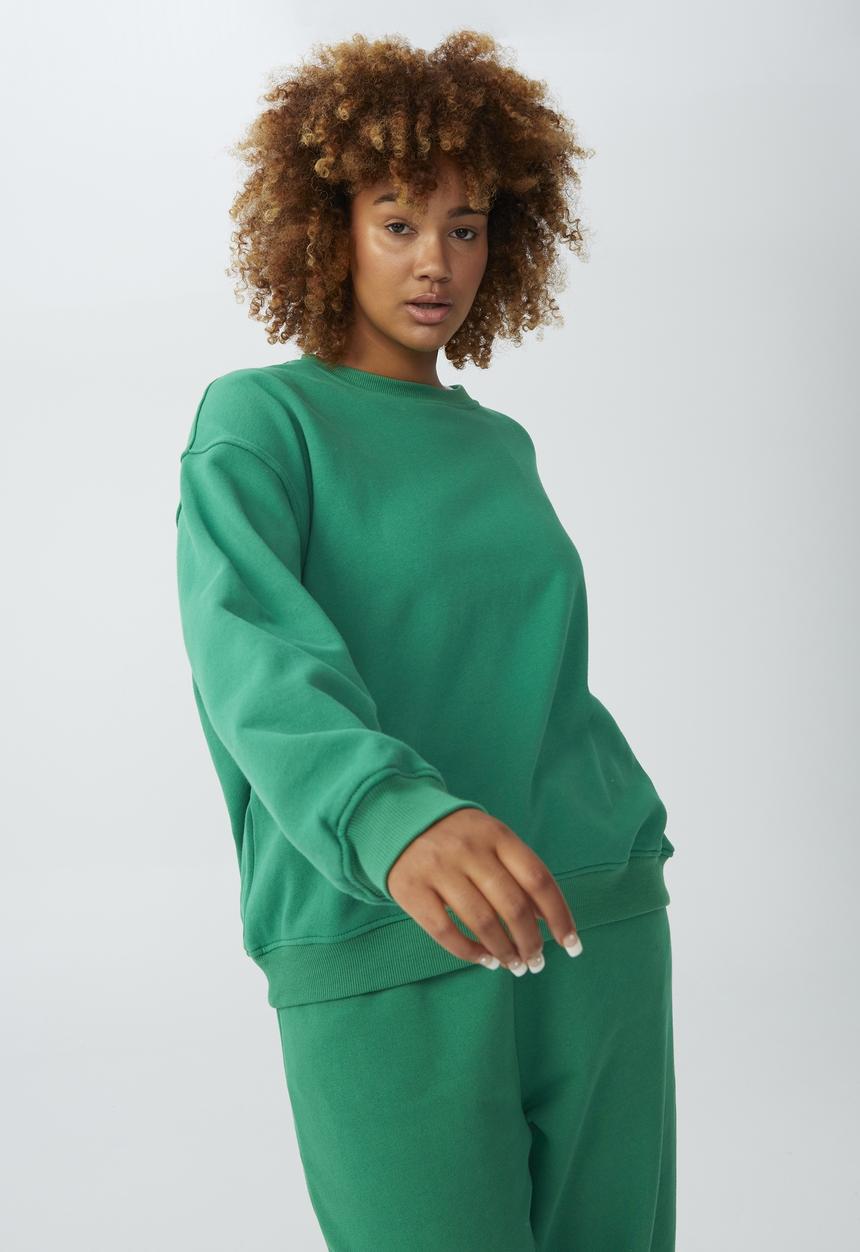 Cotton On - Curve classic crew sweatshirt - vintage green