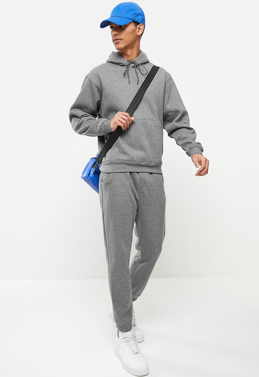 Jonathan D - Drake Oversized BF  hoodie box fit - navy - grey melange