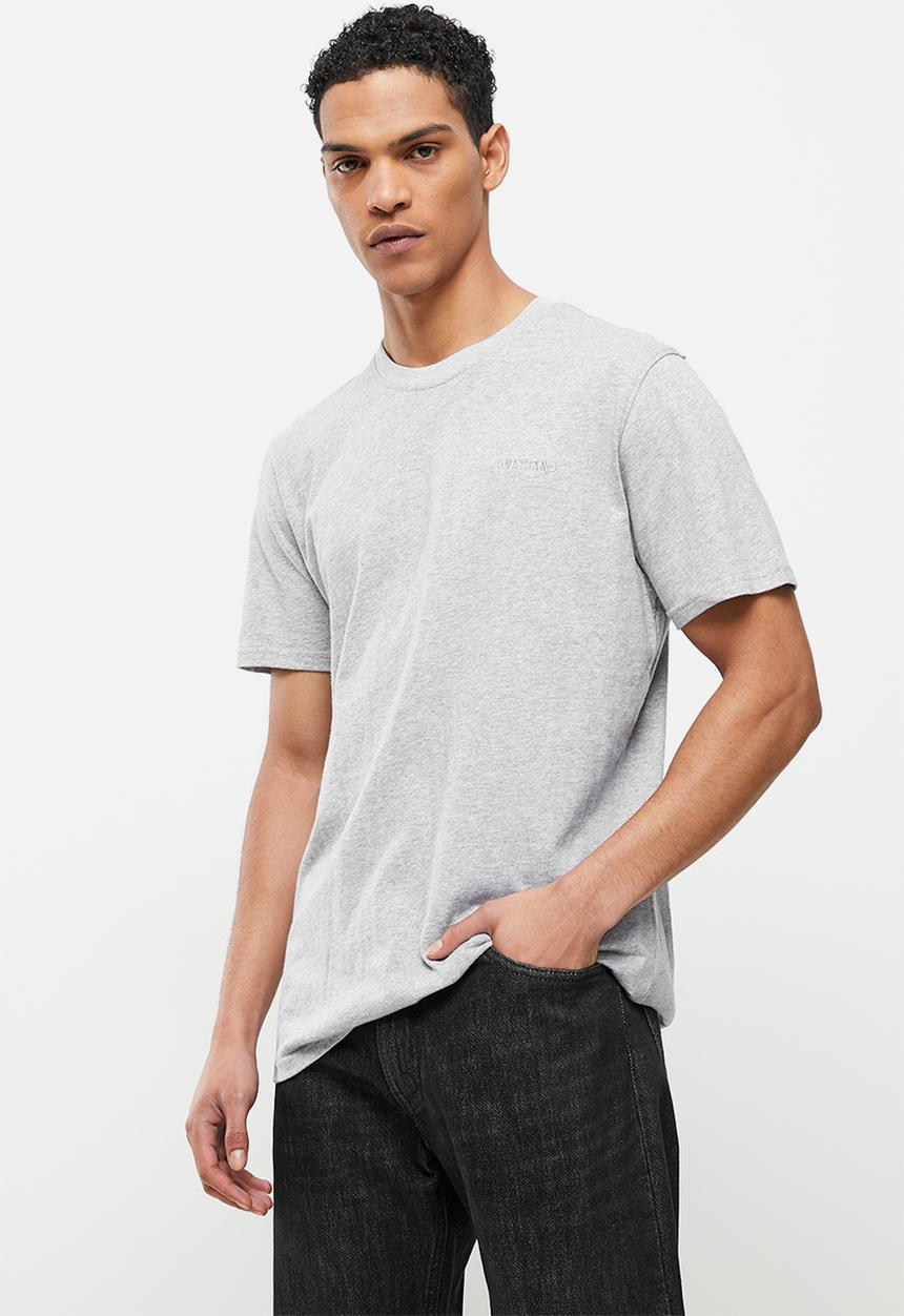 Jonathan D - Branded crew neck T-shirt - grey melange