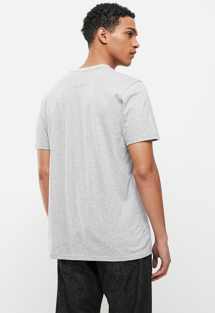 Jonathan D - Branded crew neck T-shirt - grey melange