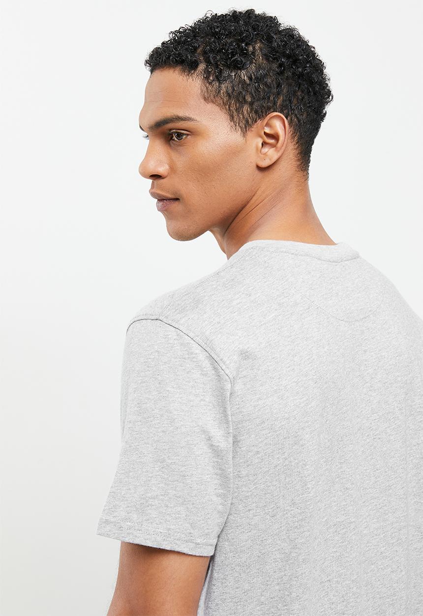 Jonathan D - Branded crew neck T-shirt - grey melange