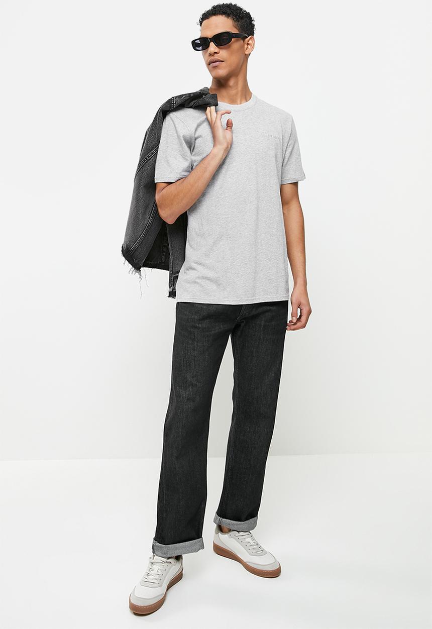 Jonathan D - Branded crew neck T-shirt - grey melange