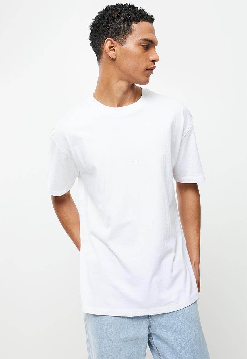 Jonathan D - Branded crew neck T-shirt - white