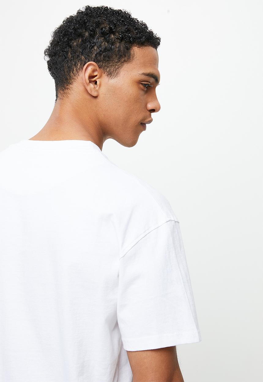 Jonathan D - Branded crew neck T-shirt - white