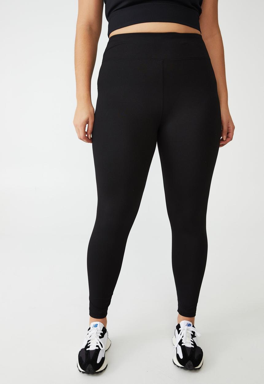 Cotton On - Curve active highwast core full length tight - black