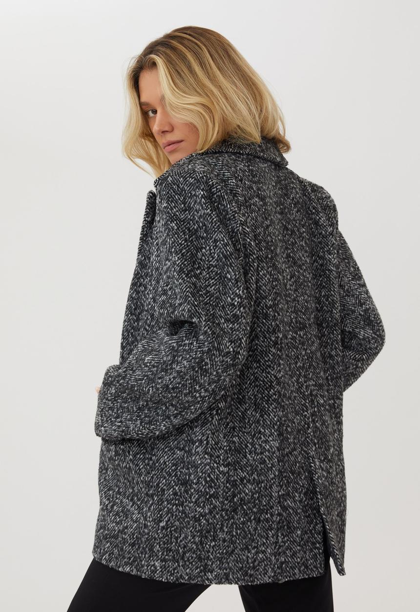 Cotton On - Blazer coat - black white herringbone
