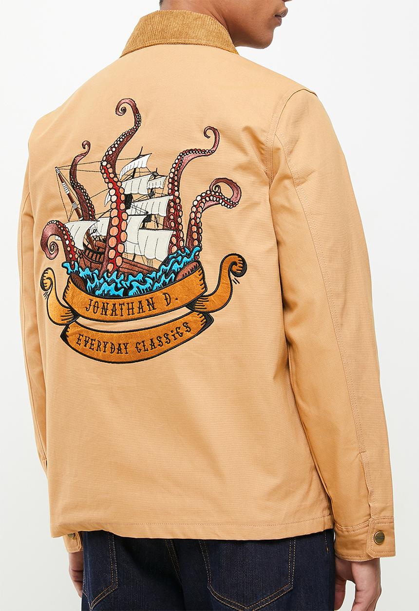 Jonathan D - Reeves Workwear Jacket with custom embroidery - Tan