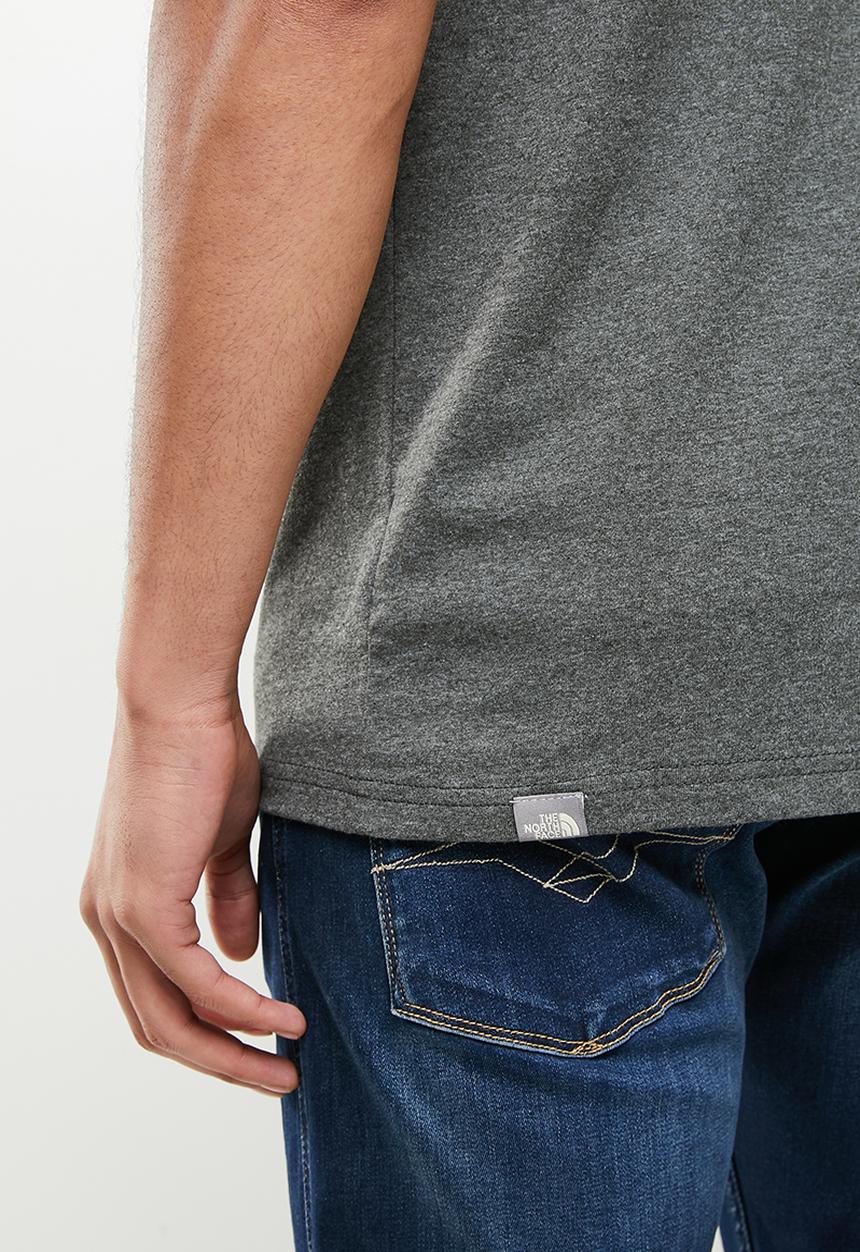 The North Face - M short sleeve raglan easy tee - grey melange