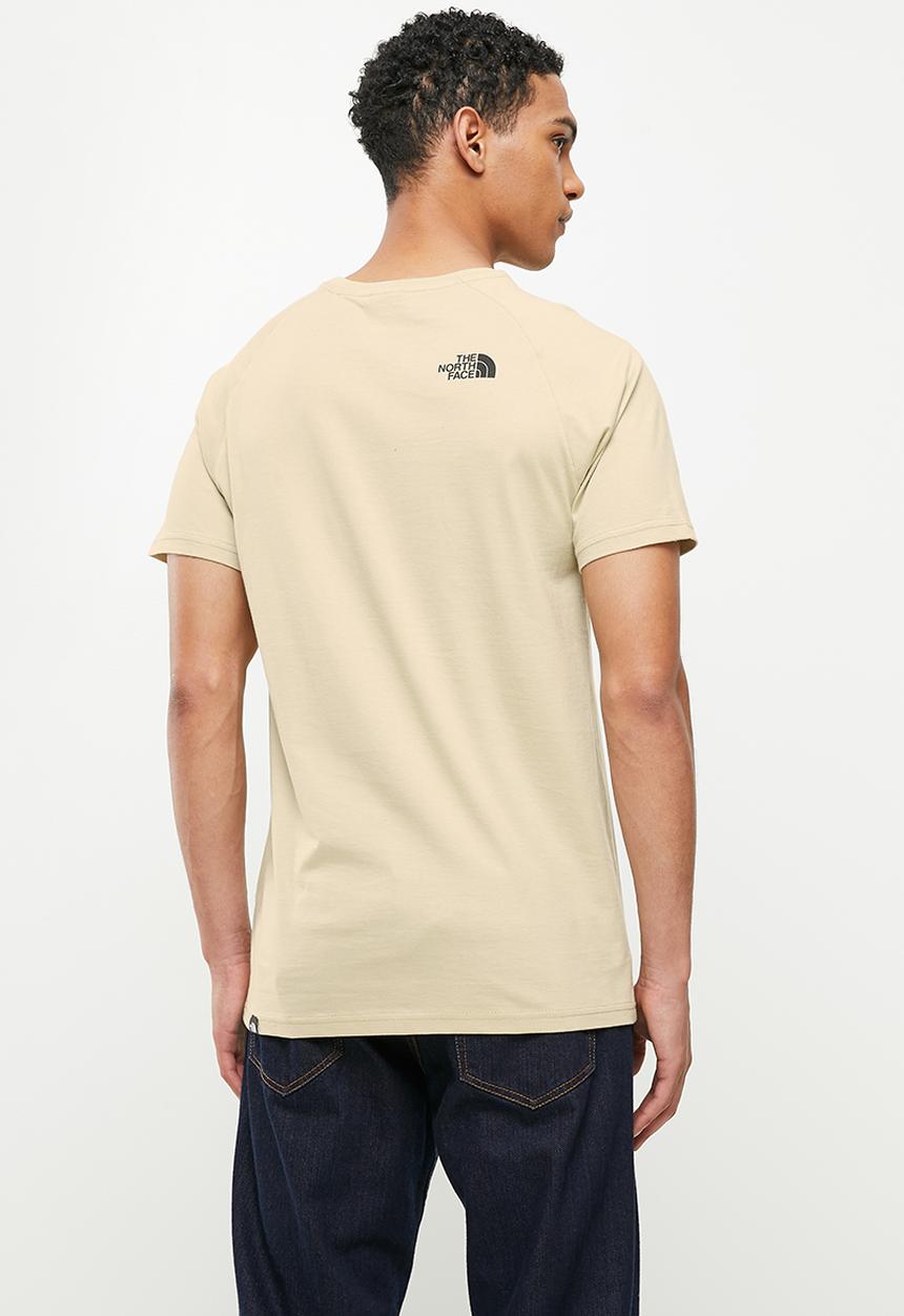 The North Face - M short sleeve raglan redbox tee - gravel