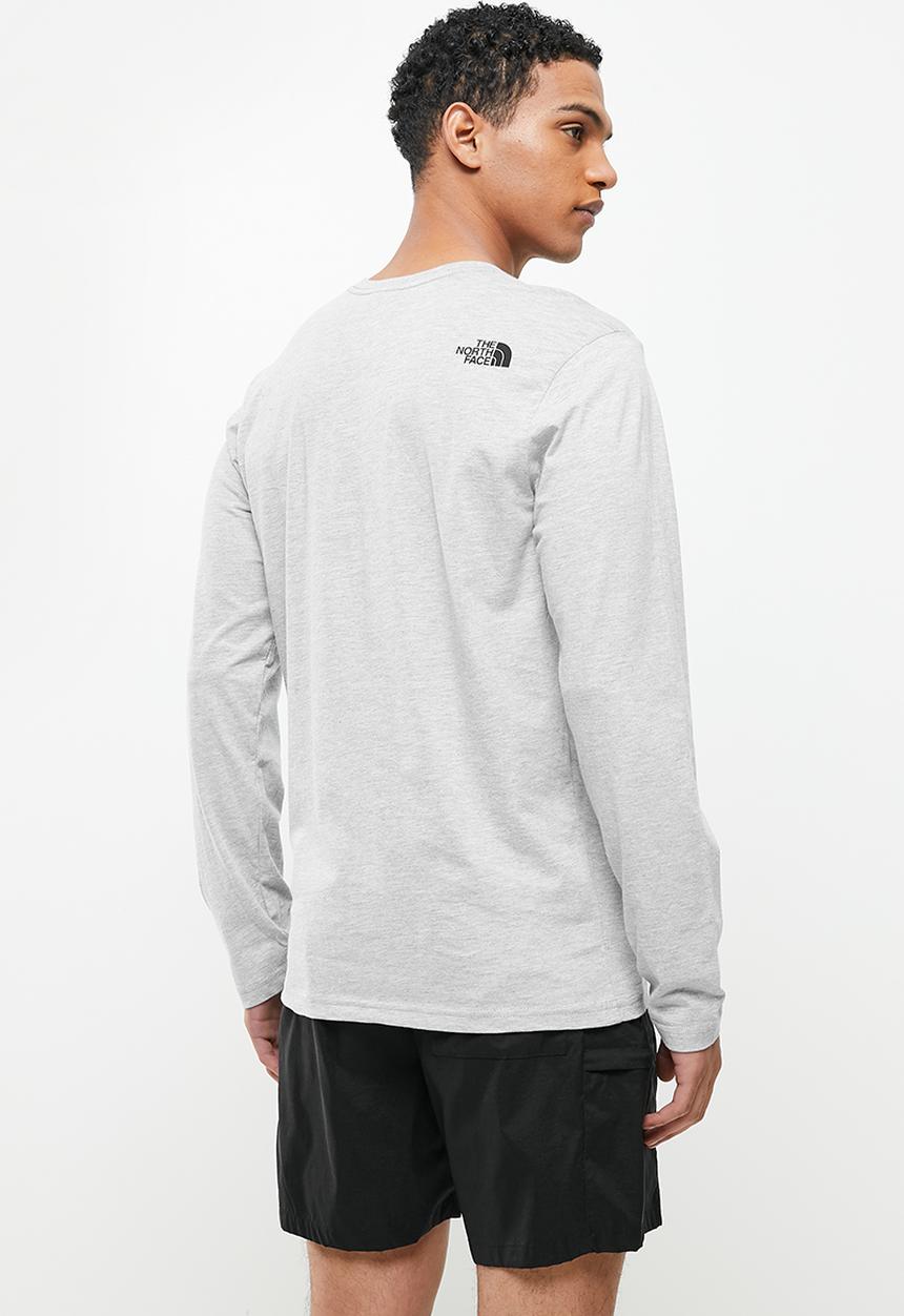 The North Face - M long sleeve fine tee - grey melange