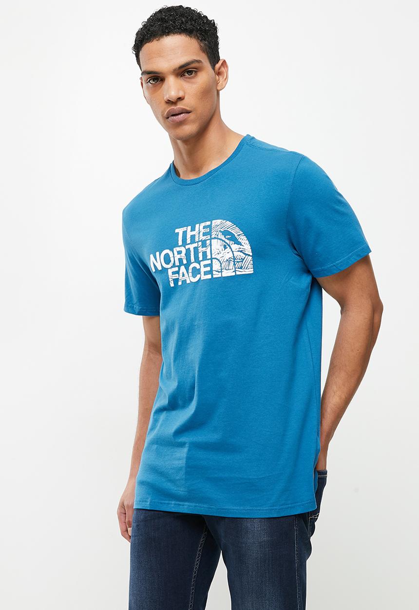 The North Face - M short sleeve woodcut dome tee - blue