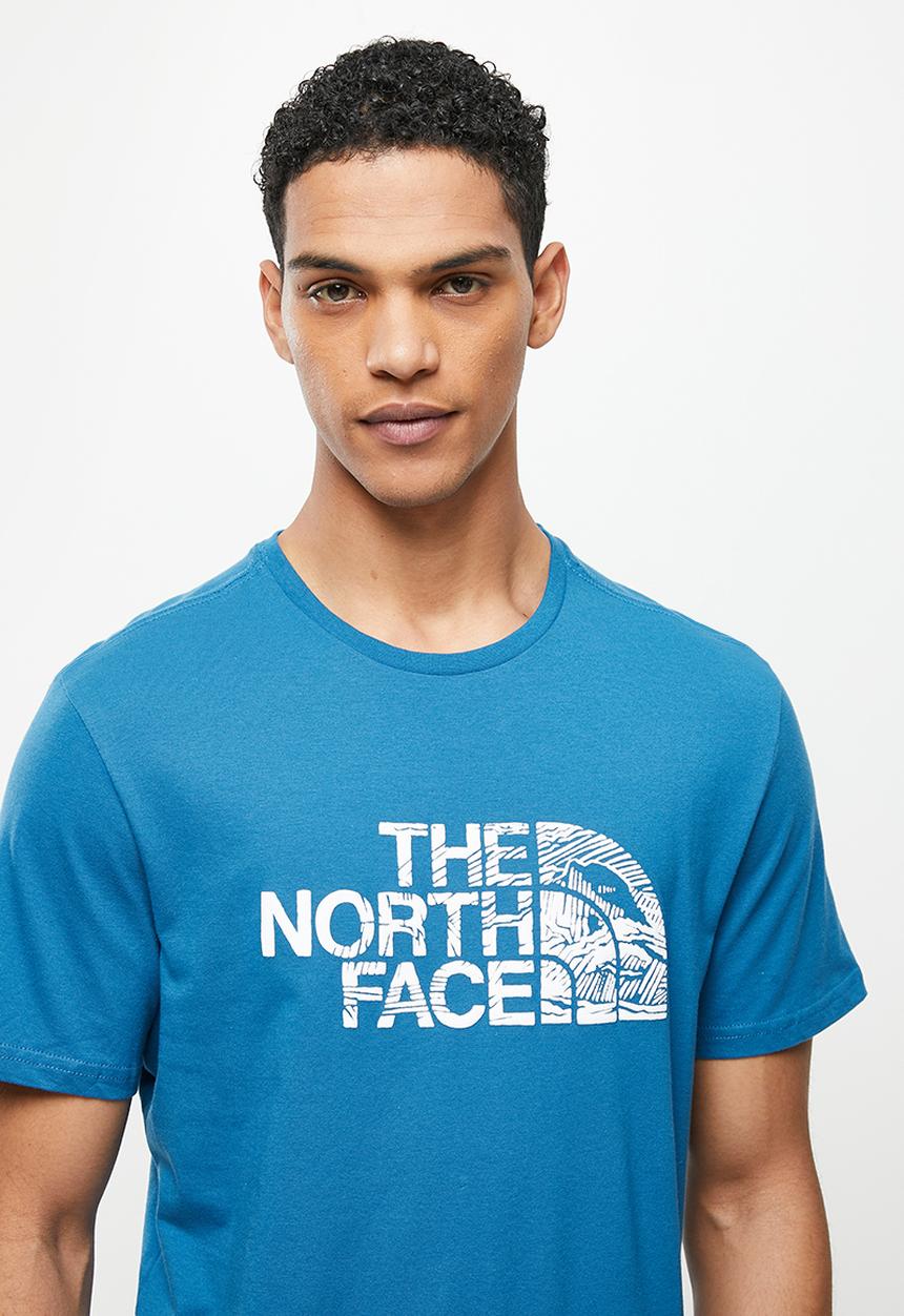 The North Face - M short sleeve woodcut dome tee - blue
