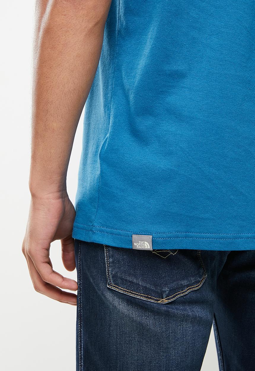 The North Face - M short sleeve woodcut dome tee - blue