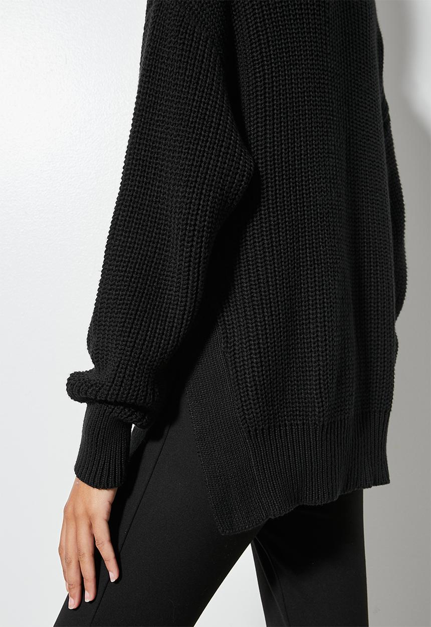 Superbalist - Cotton blend light weight tunic - black