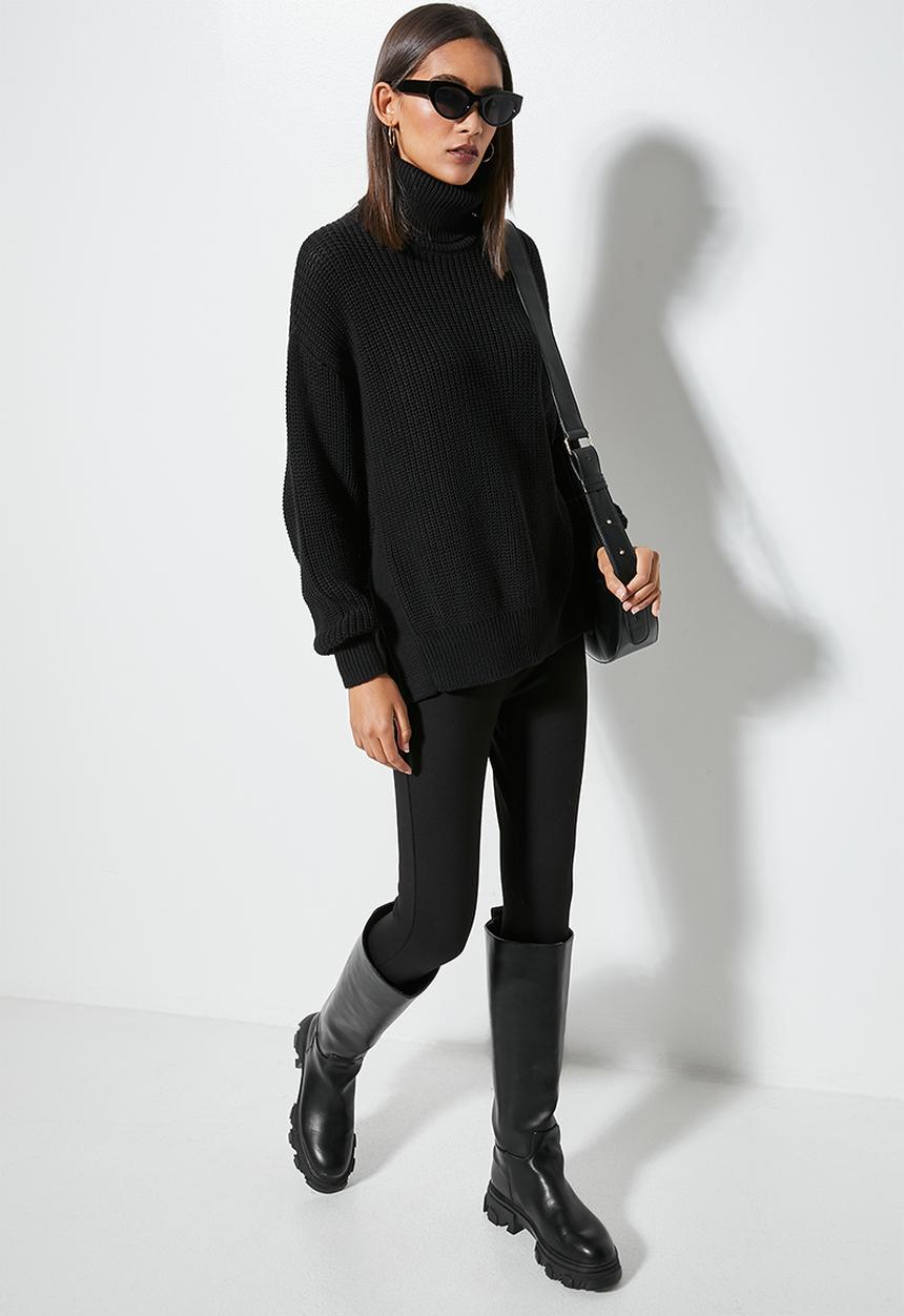 Superbalist - Cotton blend light weight tunic - black