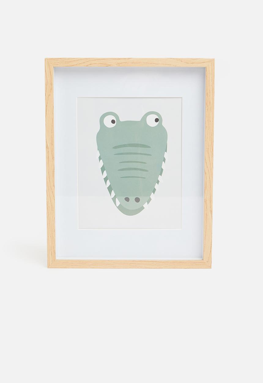 H&S - Picture frame with crocodile image