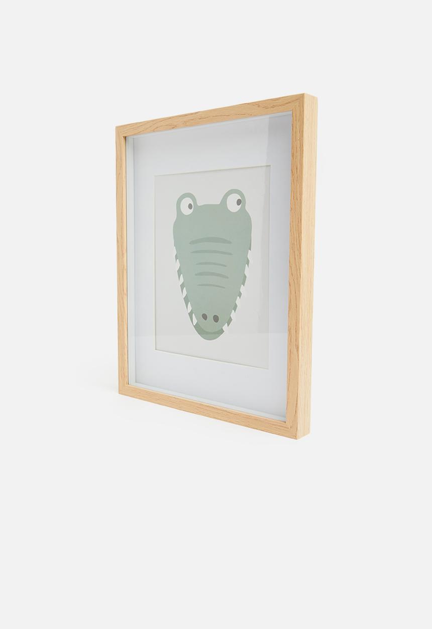 H&S - Picture frame with crocodile image