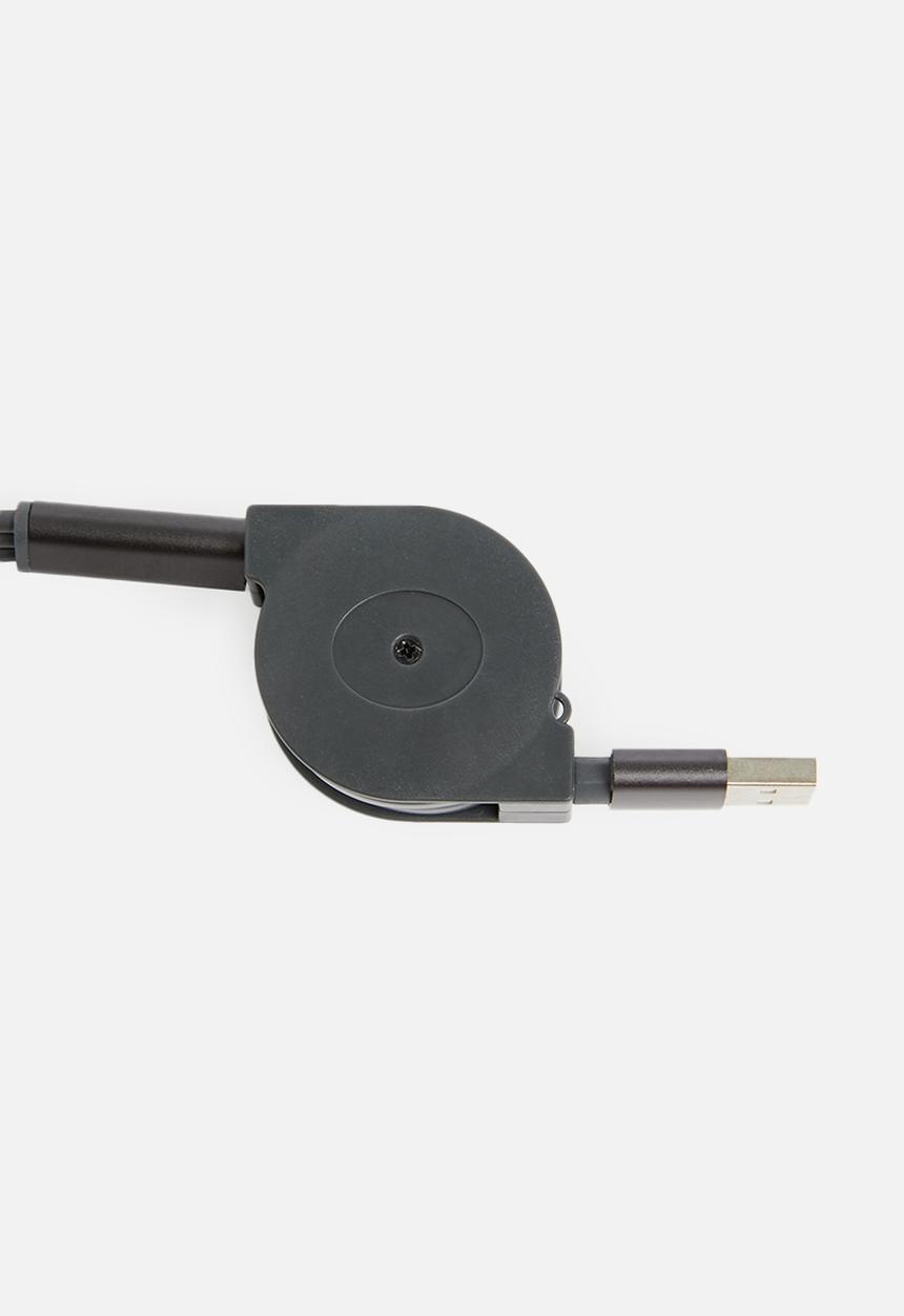 H&S - Usb charging cable 3in1 - black