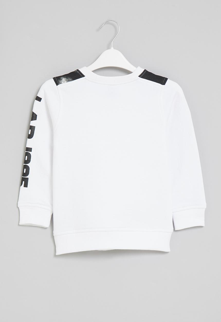 LAB - Long sleeve crewneck sweater - white