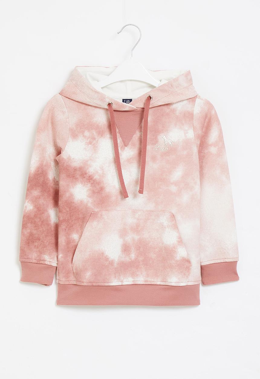 LAB - Tie-dye hoodie - pink