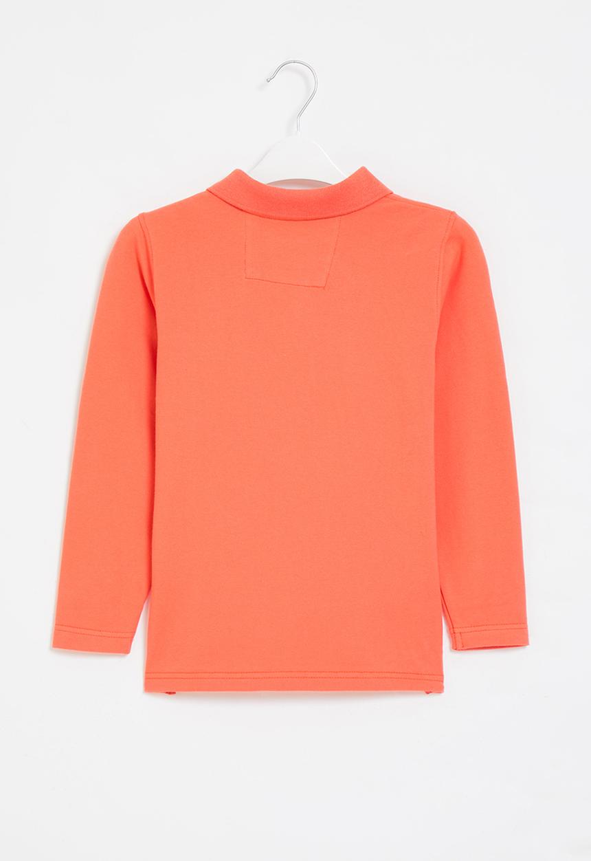 LAB - Long sleeve golfer tee - coral