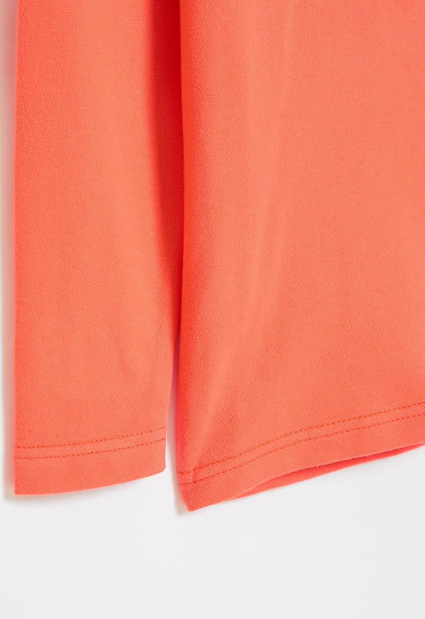 LAB - Long sleeve golfer tee - coral