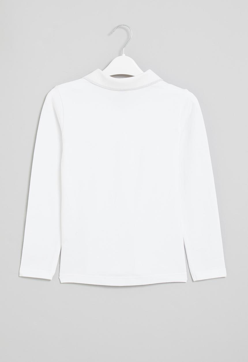 LAB - Long sleeve golfer tee - white