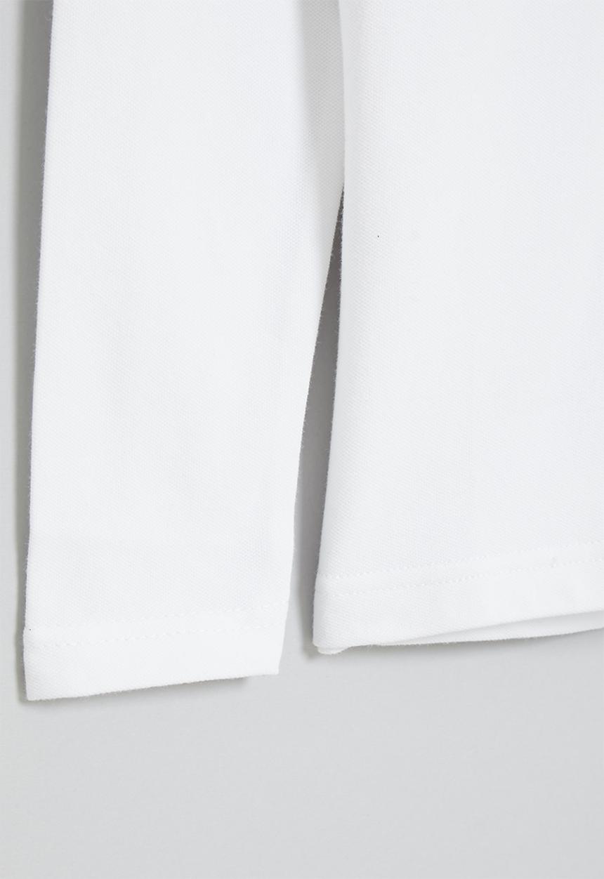 LAB - Long sleeve golfer tee - white