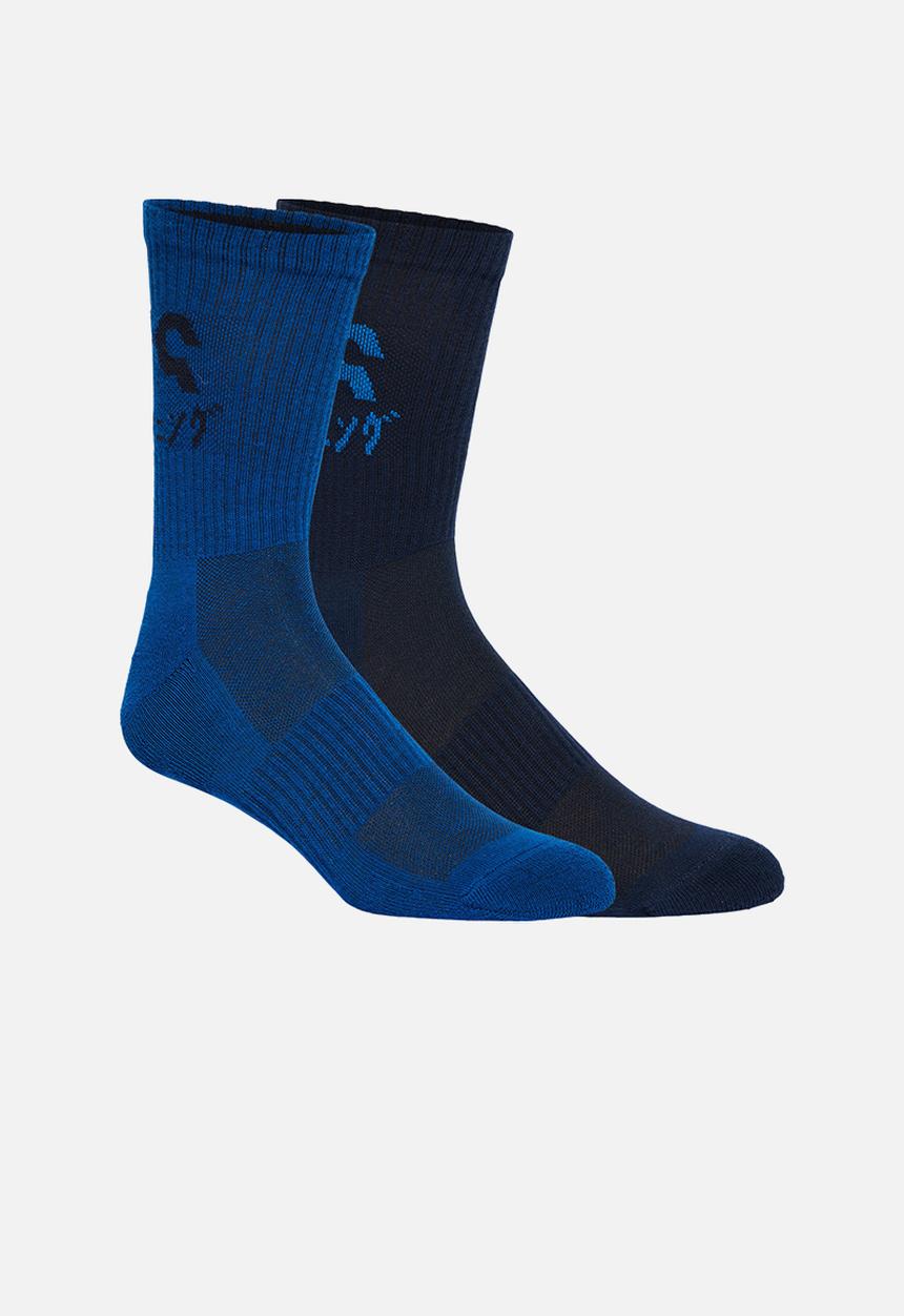 ASICS - 2-Pack katakana sock - french blue & lake drive