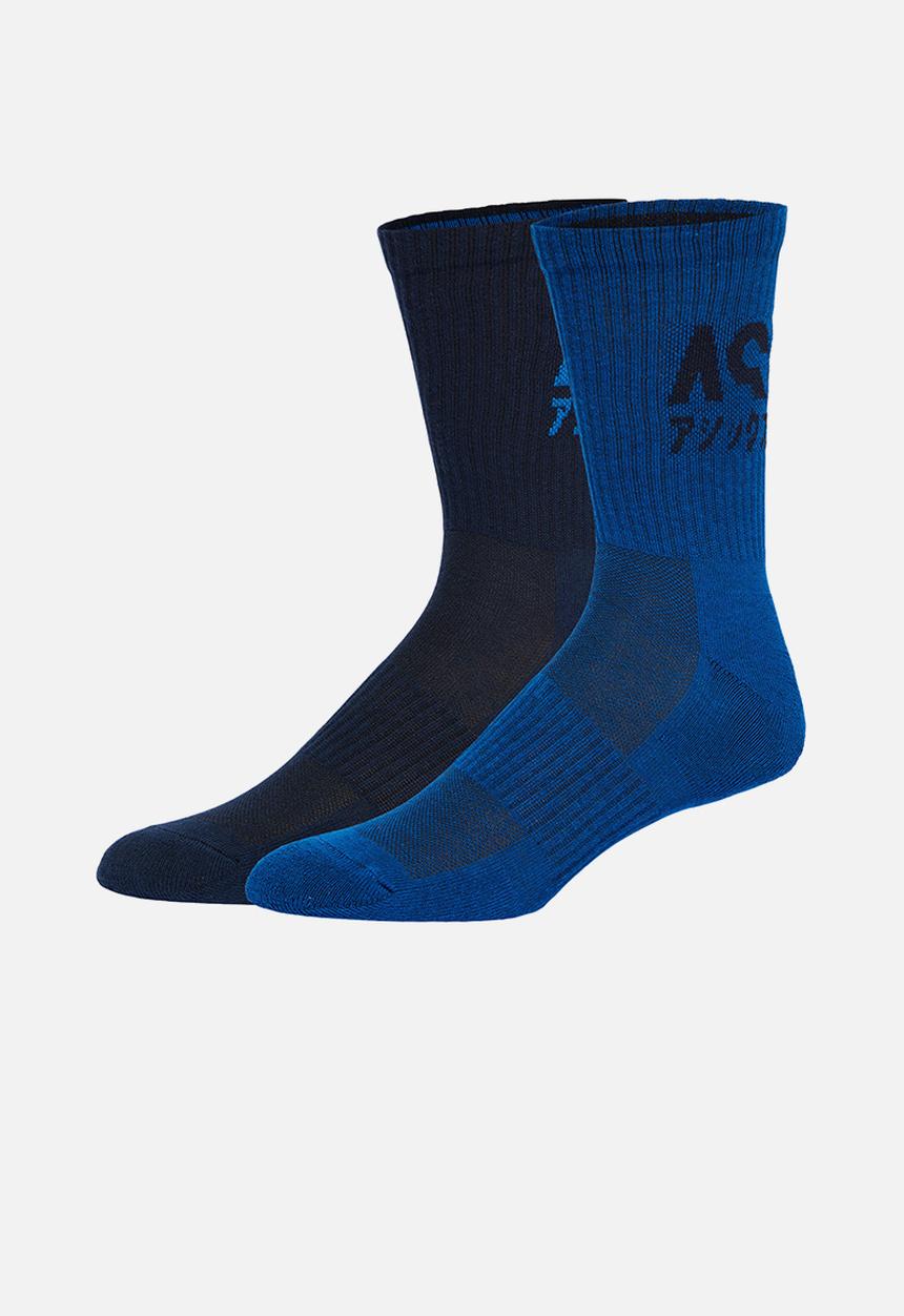 ASICS - 2-Pack katakana sock - french blue & lake drive