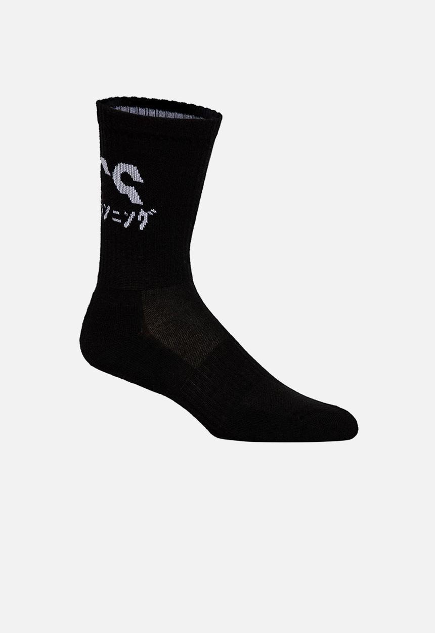 ASICS - 2-Pack katakana sock - performance black & brilliant white