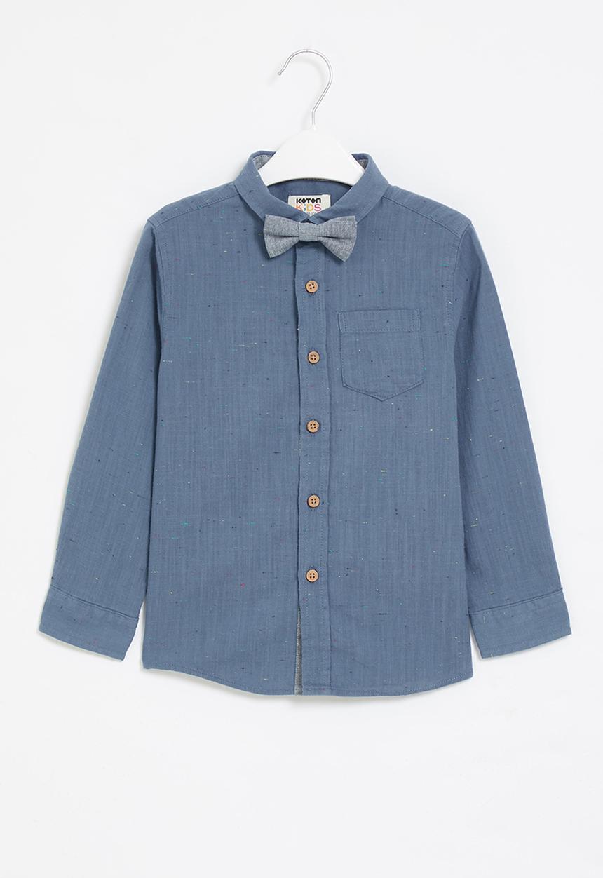 Koton Kids - Shirt with bow - indigo