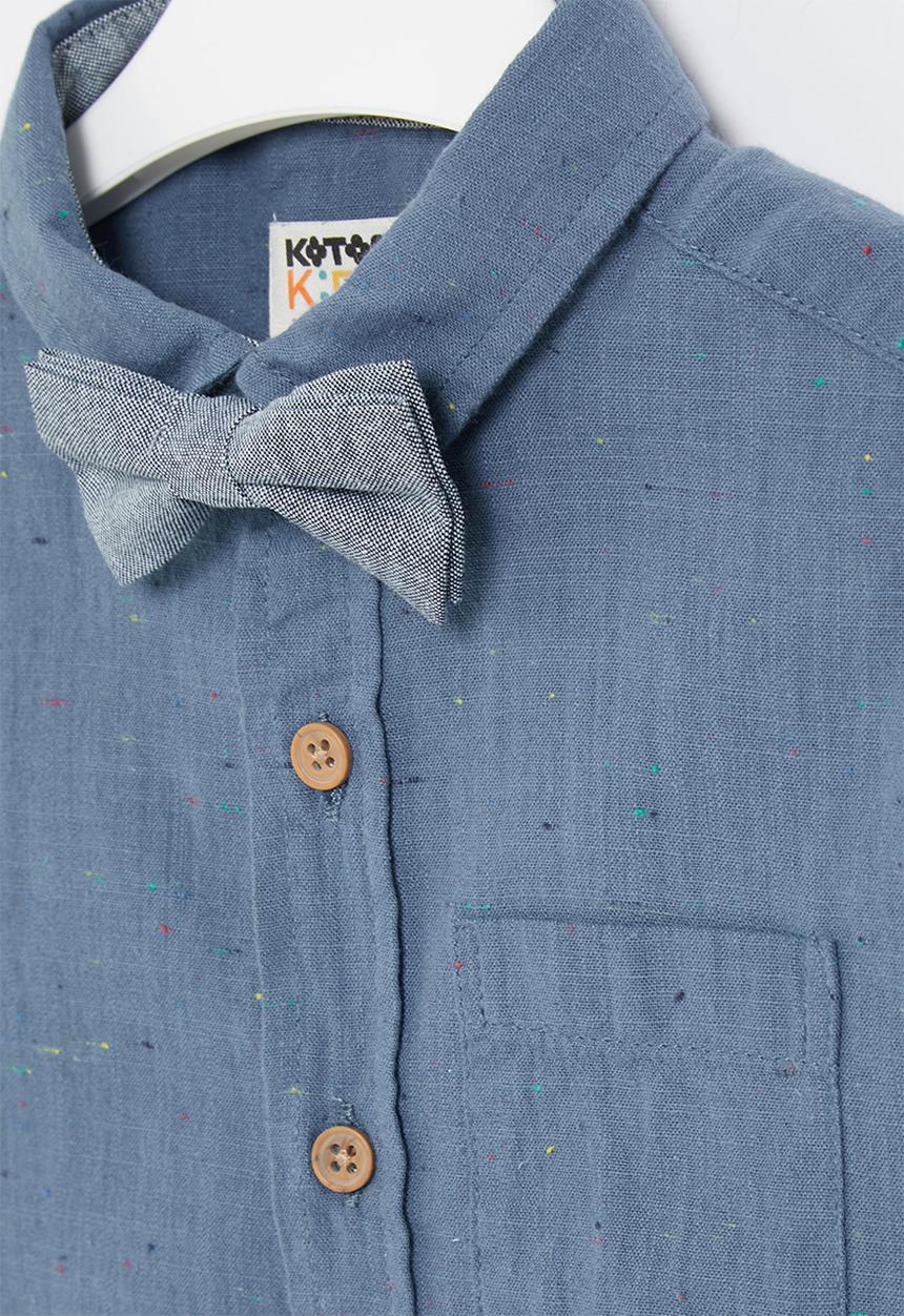 Koton Kids - Shirt with bow - indigo
