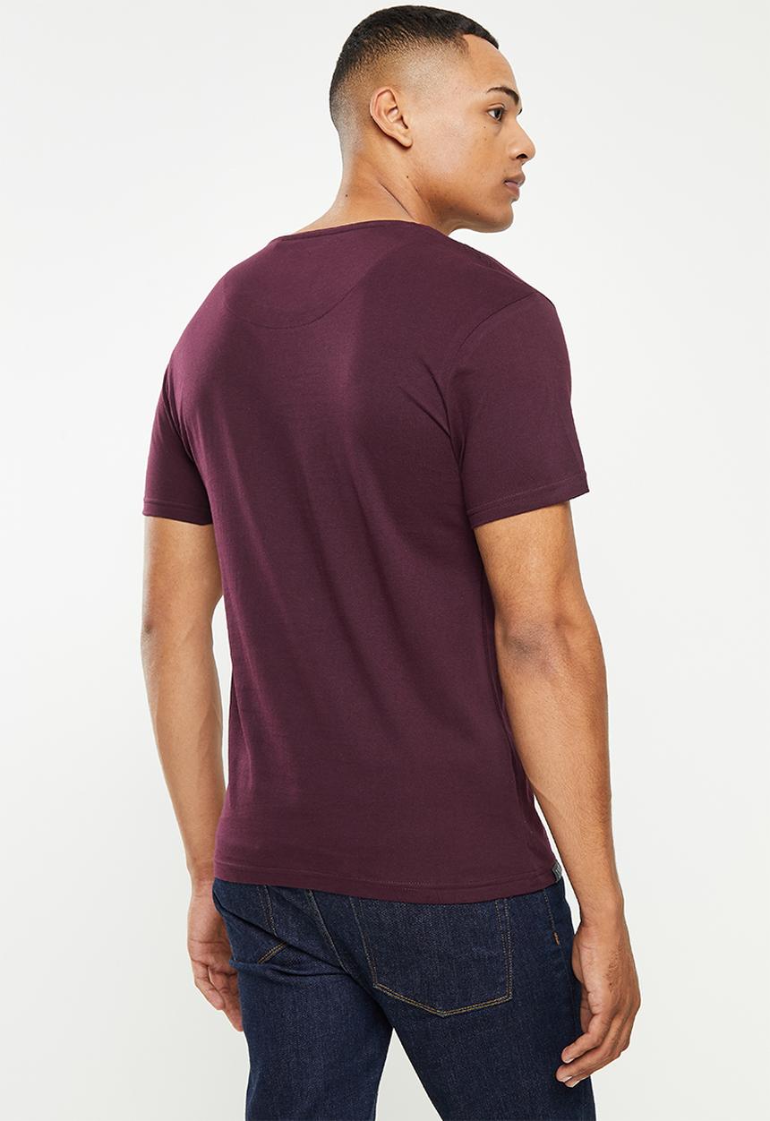 S.P.C.C - Terron regular fit straight hem tee  - damson