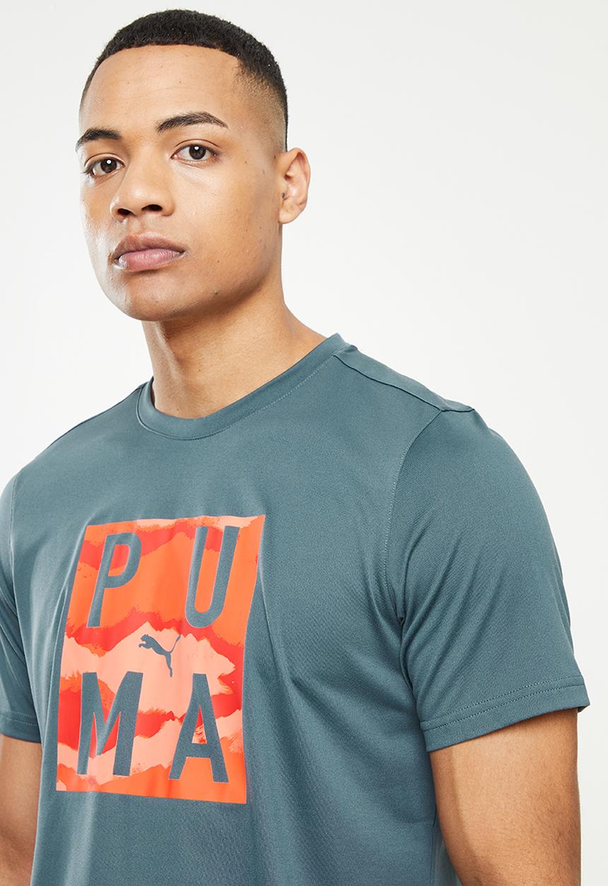 PUMA - Graphic Men's Training Tee - dark Slate