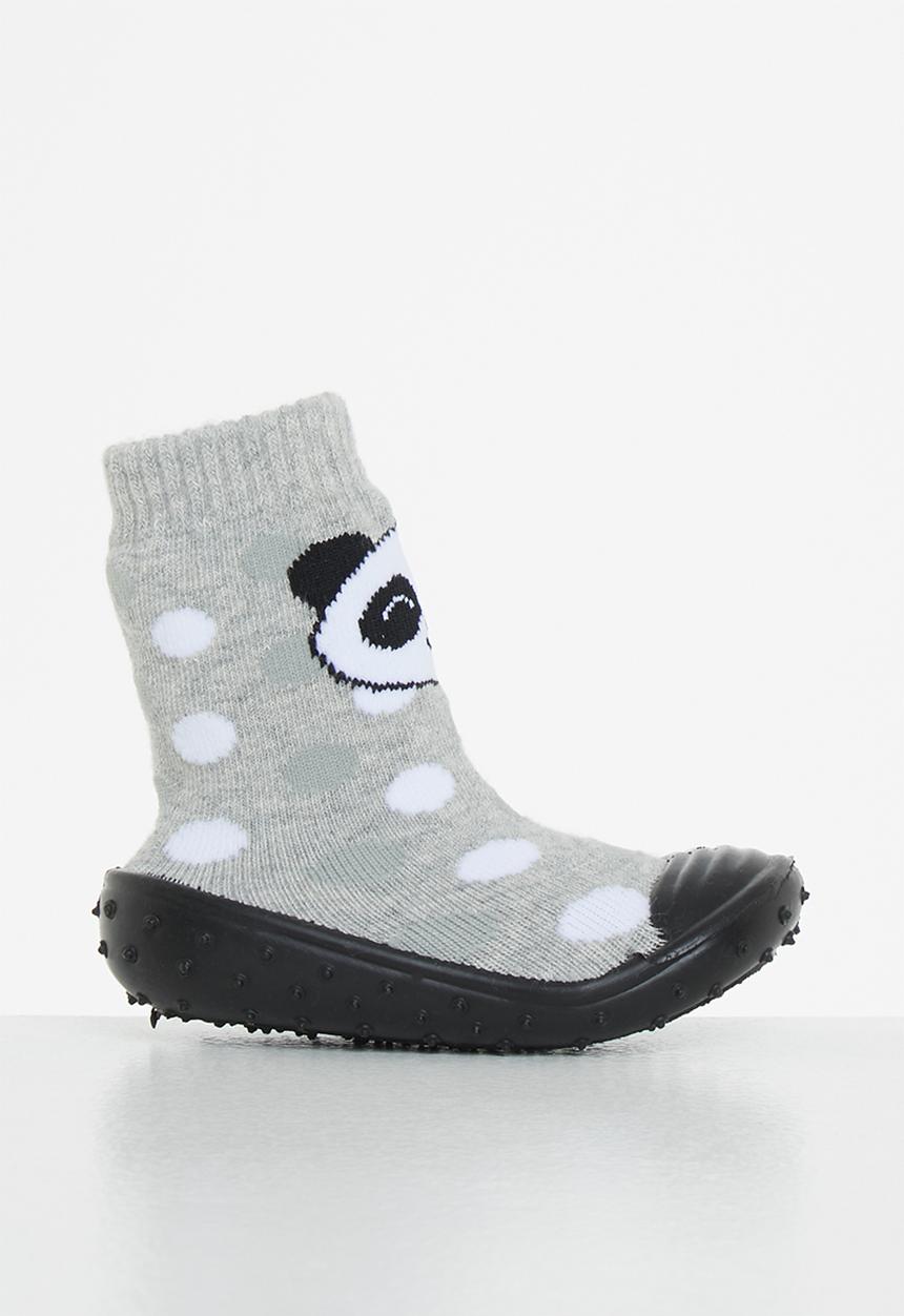 Character Group - Panda rubber sole booties - multi