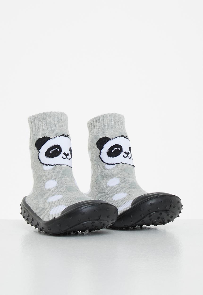 Character Group - Panda rubber sole booties - multi