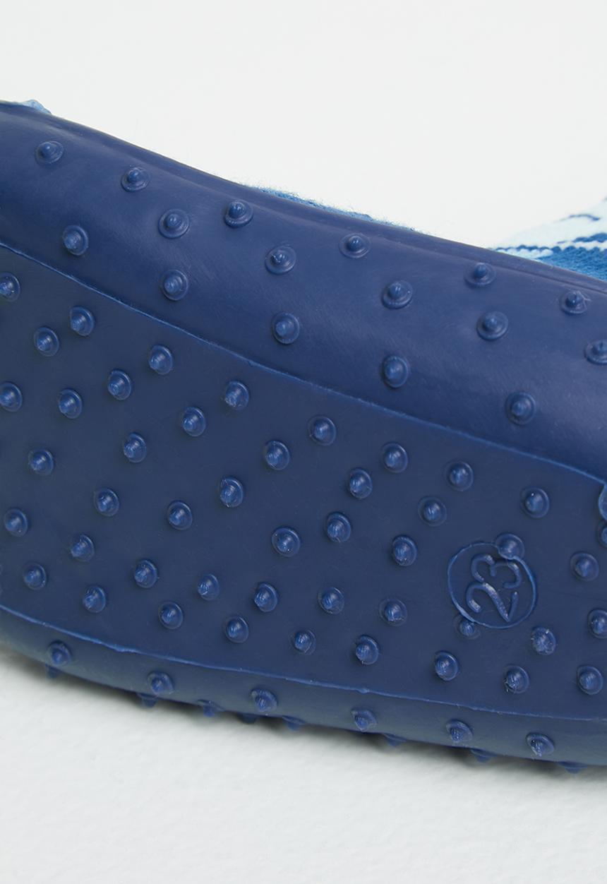 Character Group - Space bear rubber sole booties - navy