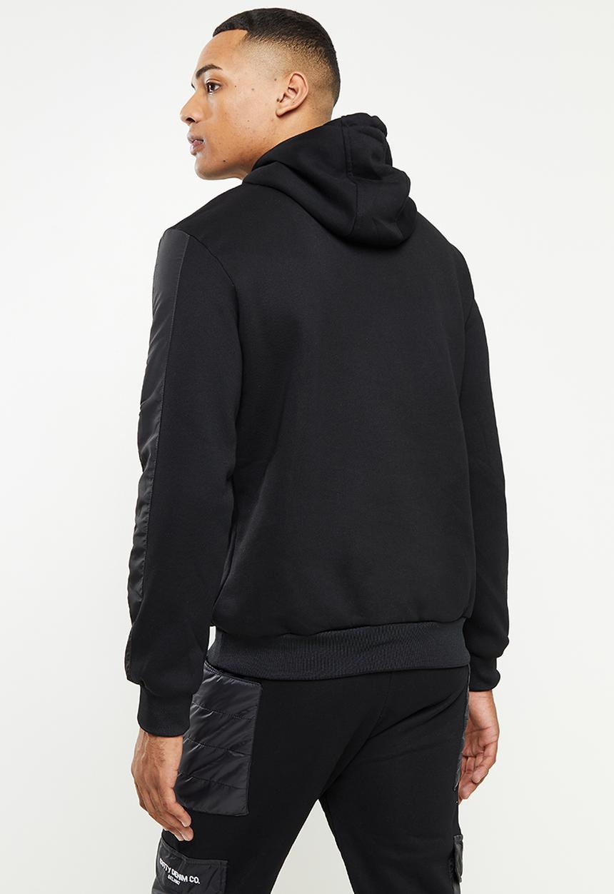 Cutty - Perez Utility Pocket Hooded Sweatshirt - Black