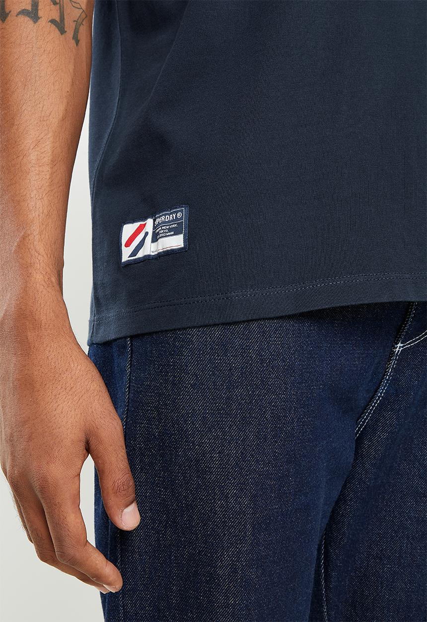 Superdry. - Superdry code essential tee - deep navy