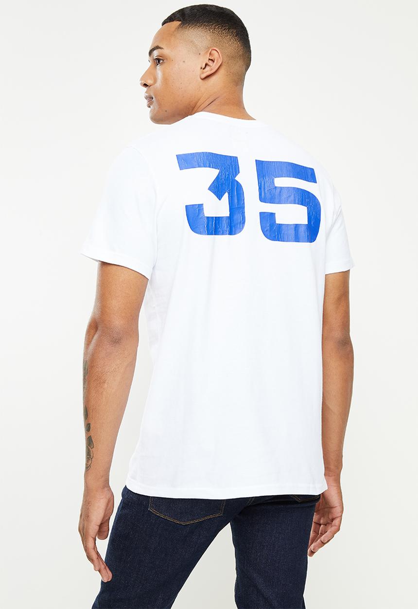 Superdry. - Script style col tee - white 