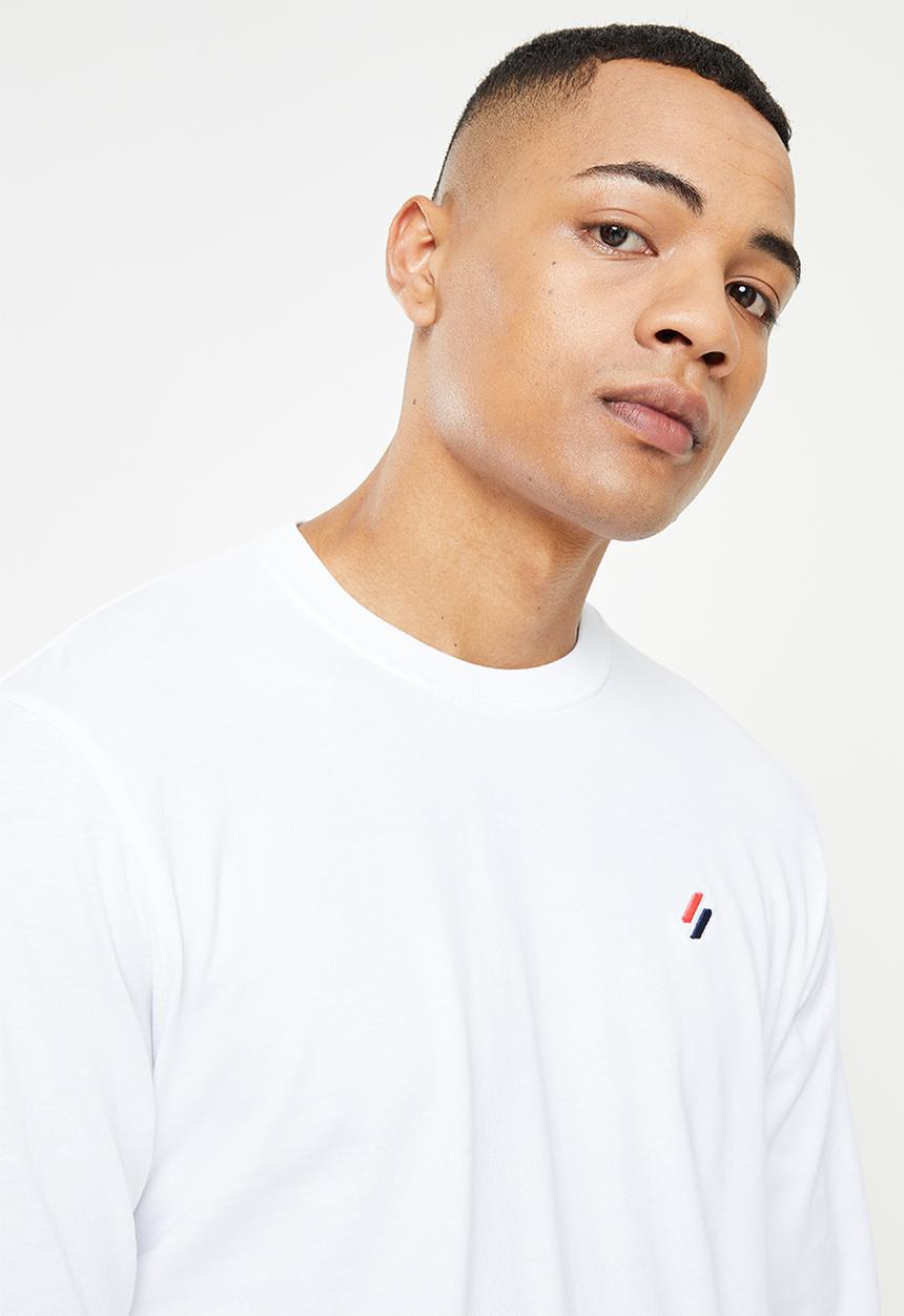 Superdry. - Superdry code essential long sleeve top - white 