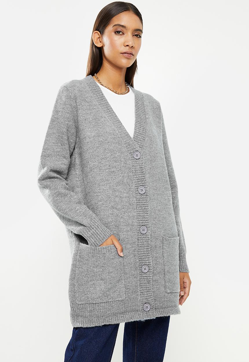 Glamorous - Cardigan - dark grey marl